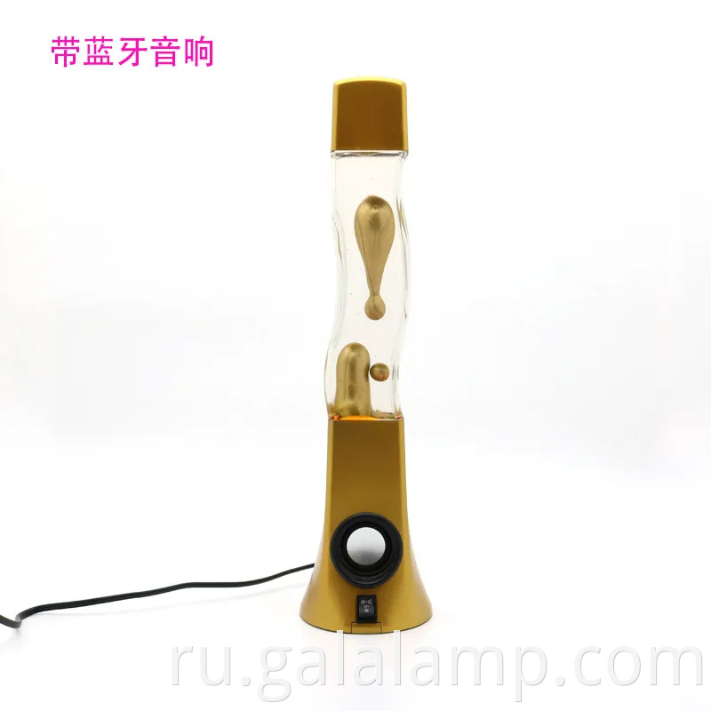 Высококачественная спальня с красочной лавовой лампой и светом